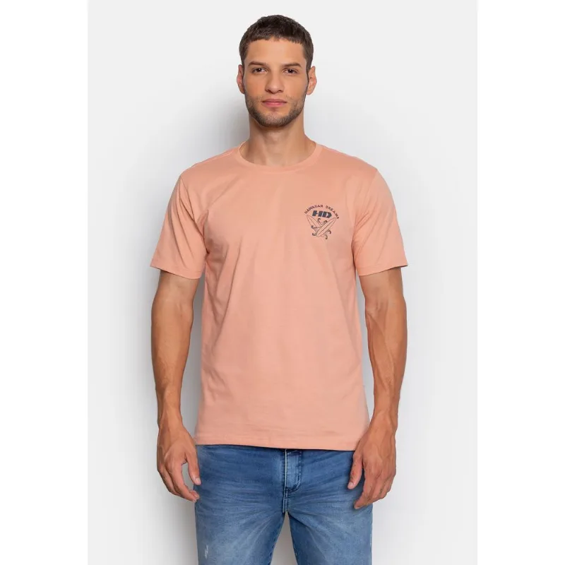 Camiseta HD Estampada Sculp Salmão - P