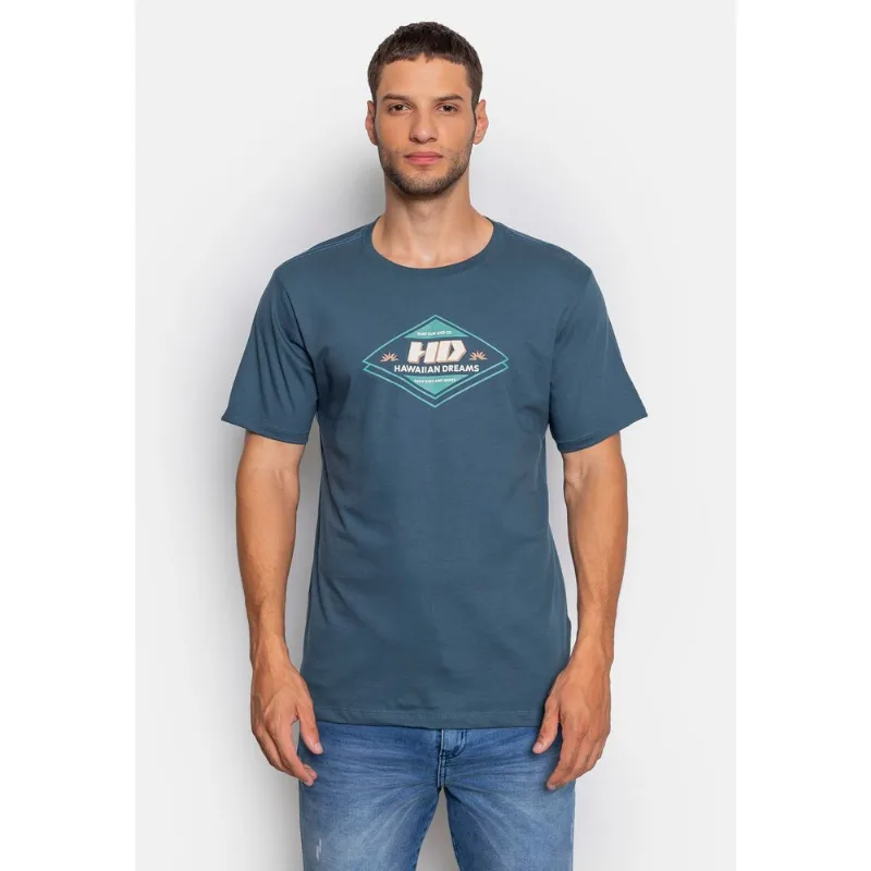 Camiseta HD Estampada Daily Rays Azul Camiseta HD Estampada Azul - P