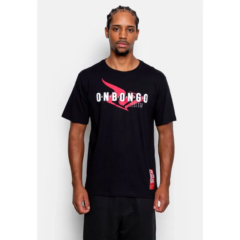 Camiseta Onbongo Estampada Bas Preta Camiseta Onbongo Estampada Preta - M