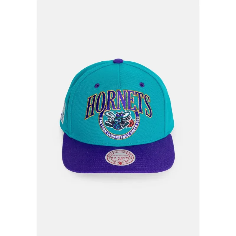 Boné Mitchell & Ness NBA Crown Jewels Pro Snapback Hwc Hornets Verde - ÚNICO