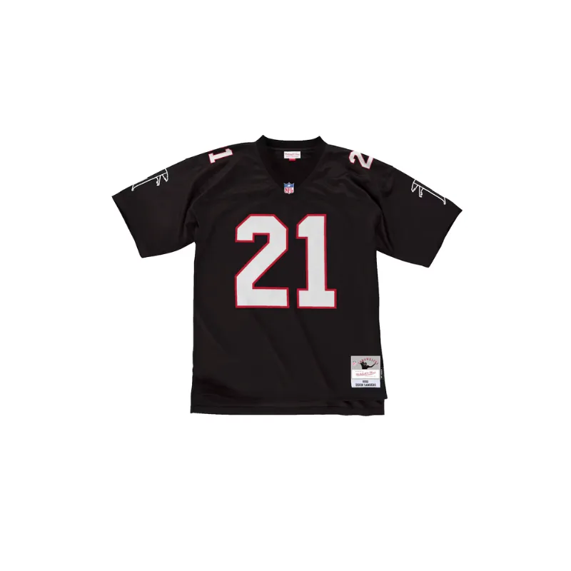 Camisa Mitchell & Ness NFL Legacy Jersey Atlanta Falcons Deion Sanders 1992 Preta - 4XL