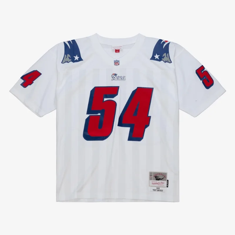 Camisa Mitchell & Ness NFL Legacy Jersey New England Patriots 1996 Tedy Bruschi Branca - L