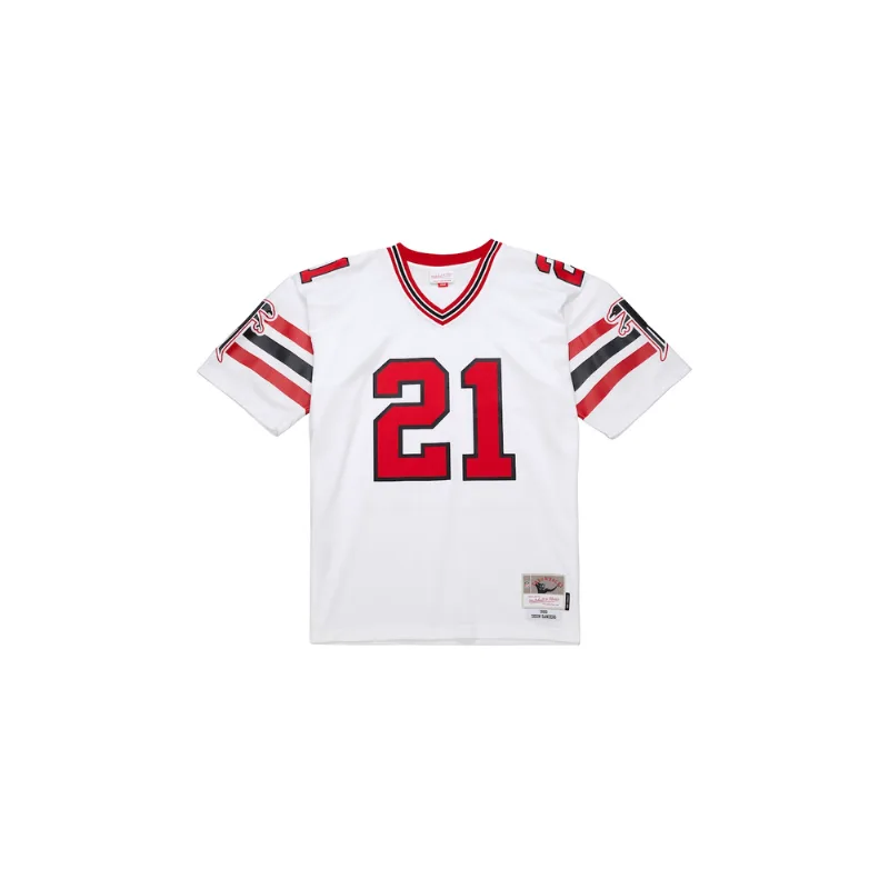 Camisa Mitchell & Ness NFL White Jersey Atlanta Falcons Deion Sanders 1989 Branca Camiseta Mitchell & Ness NFL White Jersey Atlanta Falcons Deion Sanders 1989 Branca - 3XL
