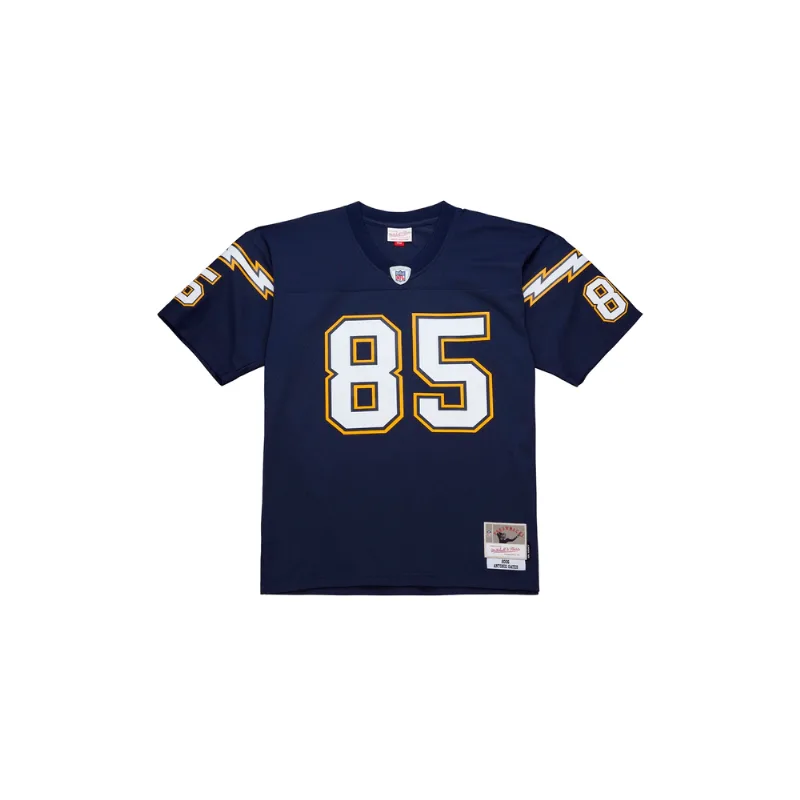 Camisa Mitchell & Ness NFL Dark Jersey Los Angeles Chargers Antonio Gates 2006 Azul Marinho - 2XL