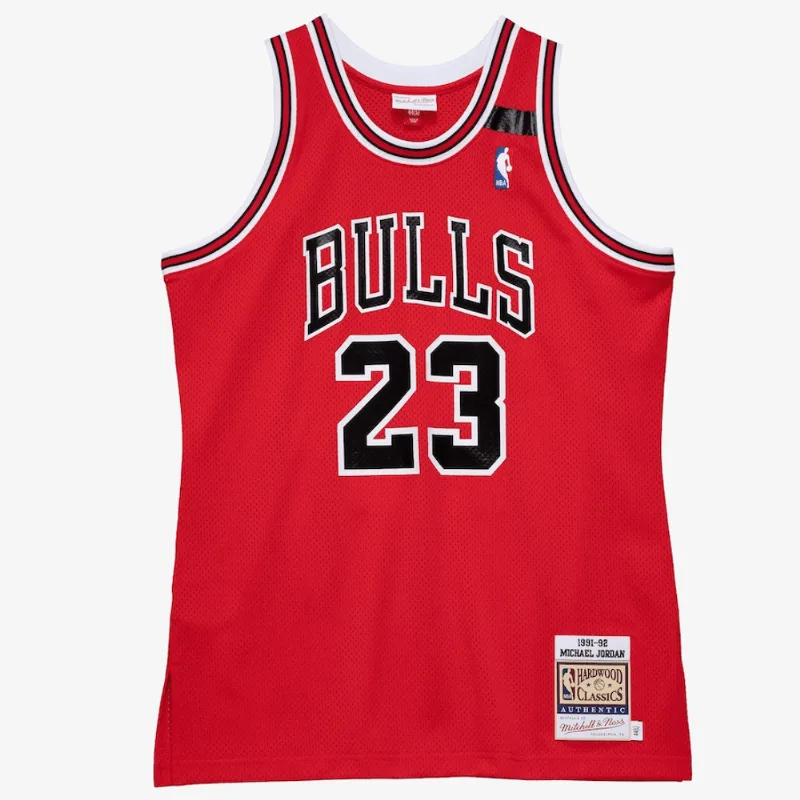 Regata Mitchell & Ness NBA Authentic Jersey Bulls 1991 Michael Jordan Vermelha - 5XL