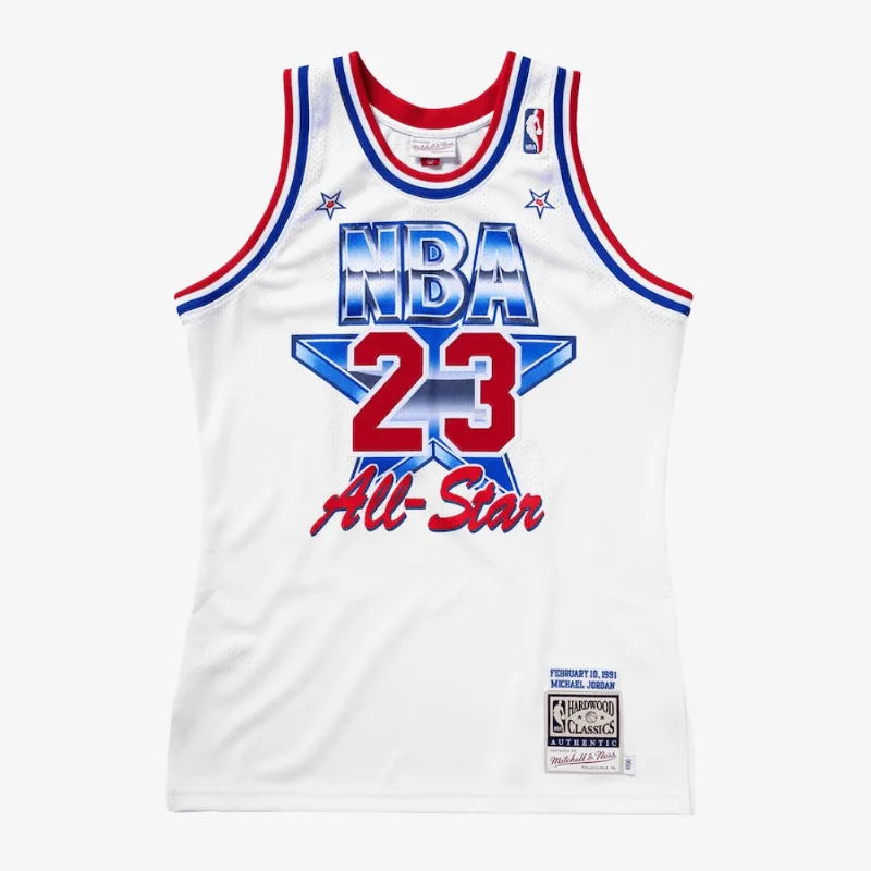 Regata Mitchell & Ness NBA Authentic Jersey All-Star Game East 1991 Michael Jordan Branca Regata Mitchell & Ness NBA All-Star East Jersey 1991 Michael Jordan Branca - 2XL