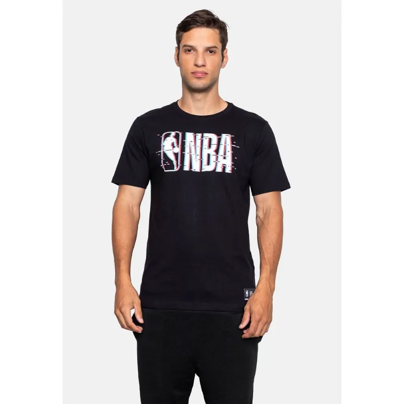 Camiseta NBA Glitch Logoman Preta - M