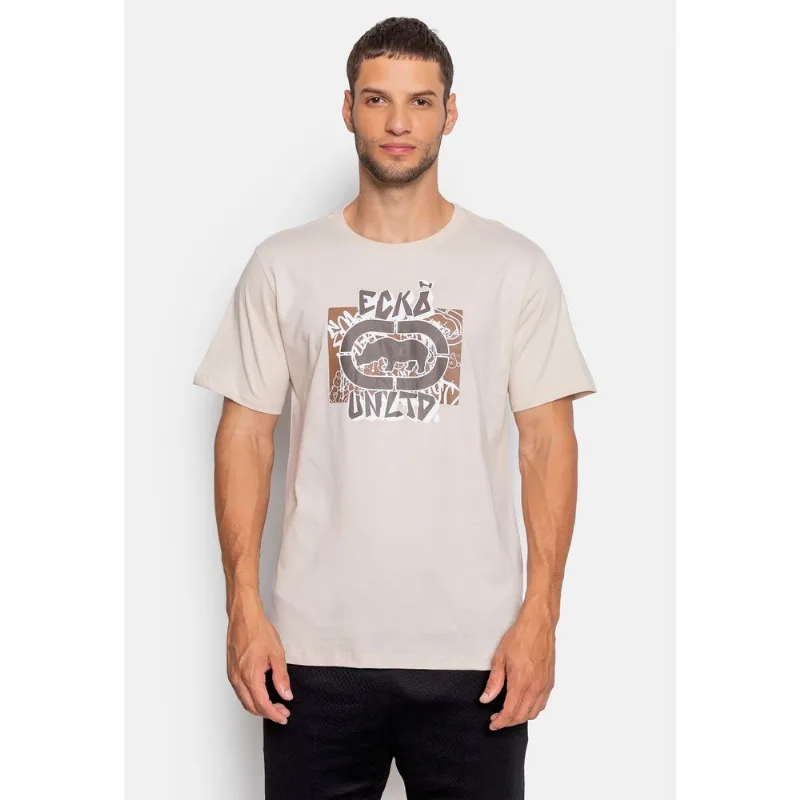 Camiseta Ecko Estampada TXG Areia - GG
