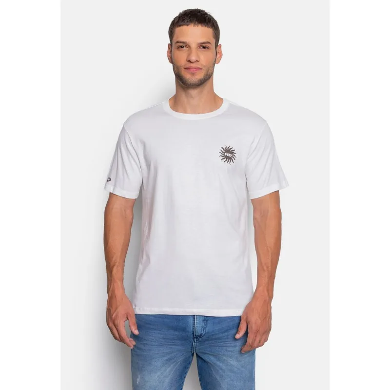 Camiseta HD Estampada Never Ends Branca - GG