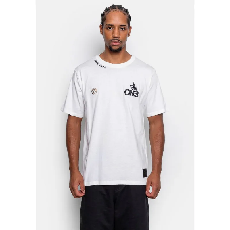 Camiseta Onbongo Básica Bordada Branca - P