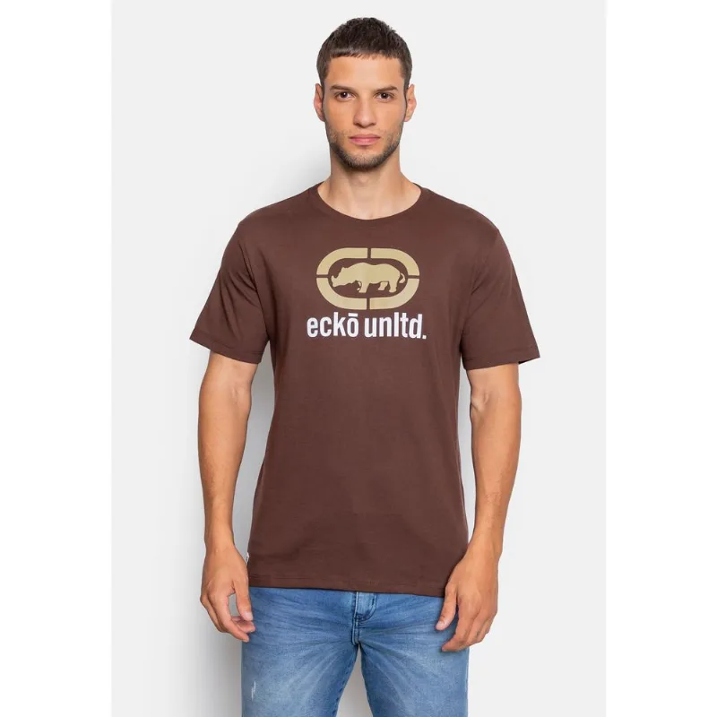 Camiseta Ecko Estampada Begin Marrom - GG