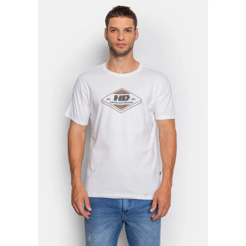 Camiseta HD Estampada Daily Rays Branca - P