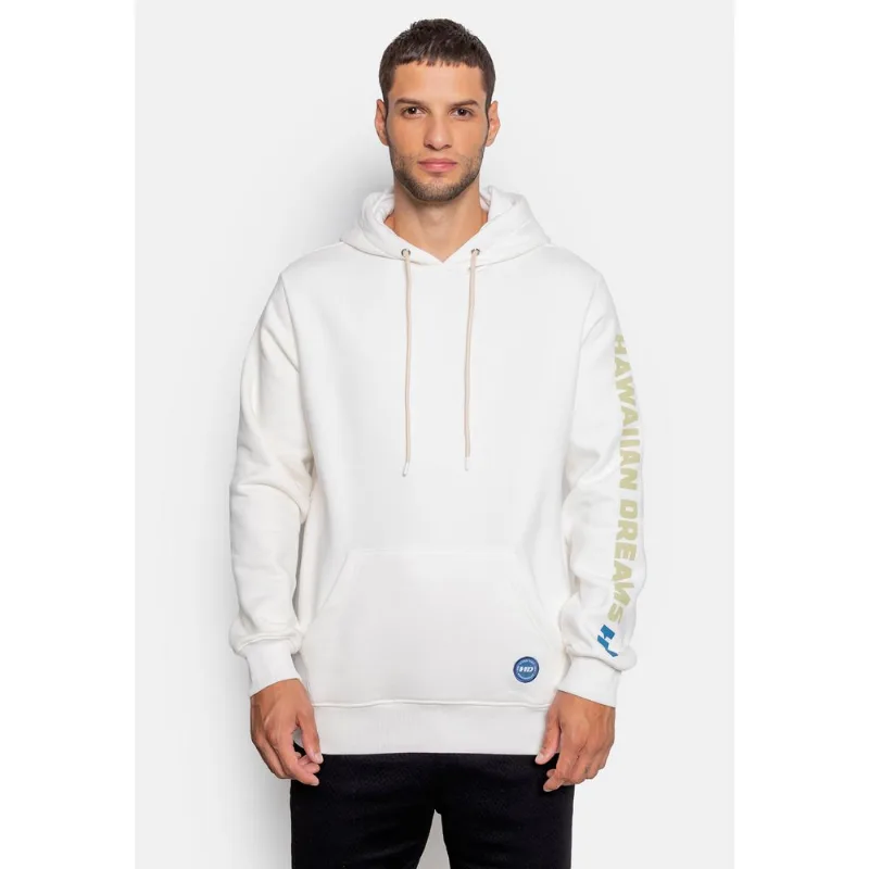 Moletom HD Canguru Fechado Off White - GG