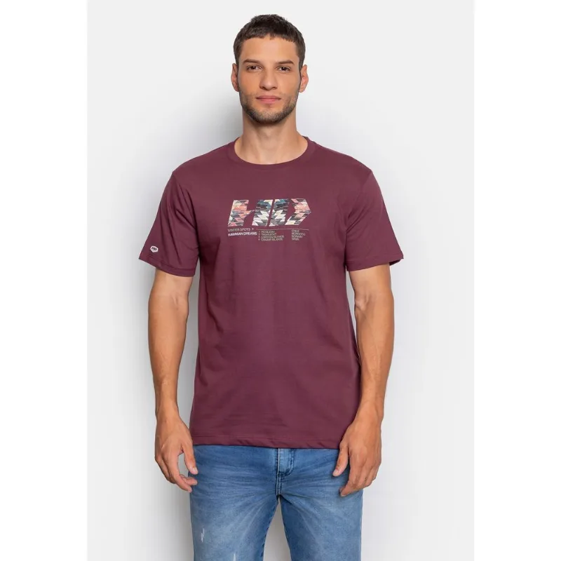 Camiseta HD Estampada Ethnic Vinho - GG