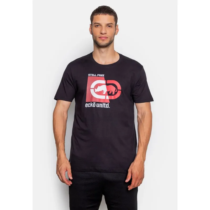 Camiseta Ecko Estampada Chat Preta - P