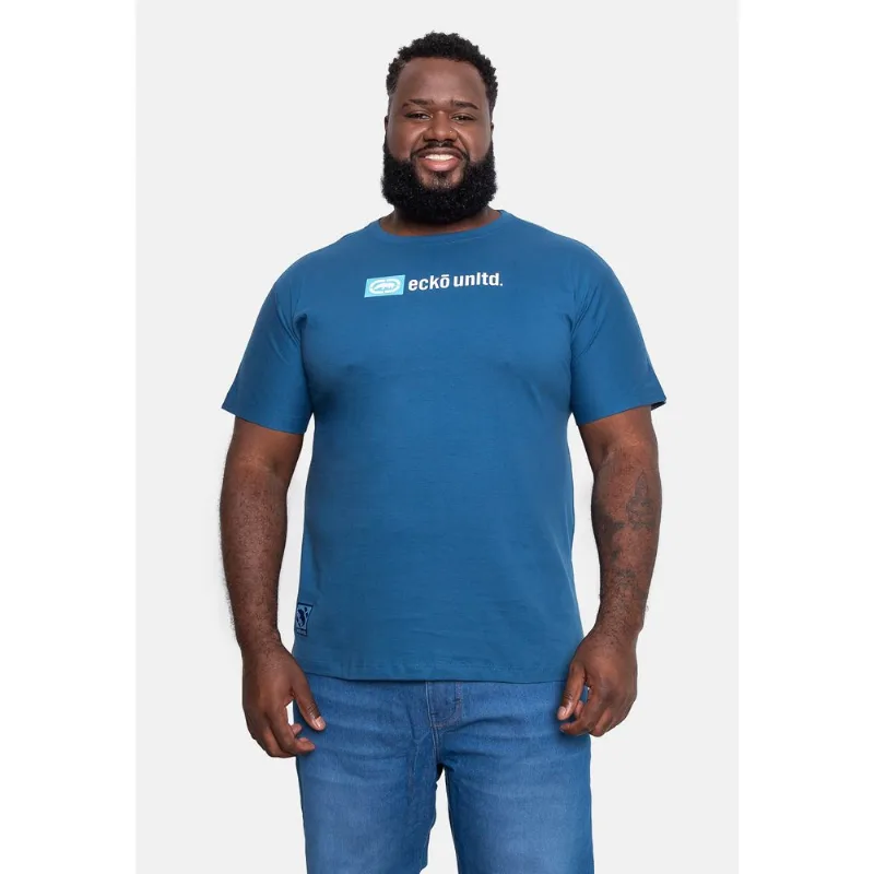 Camiseta Ecko Estampada Clássica Plus Size Azul - Plus M