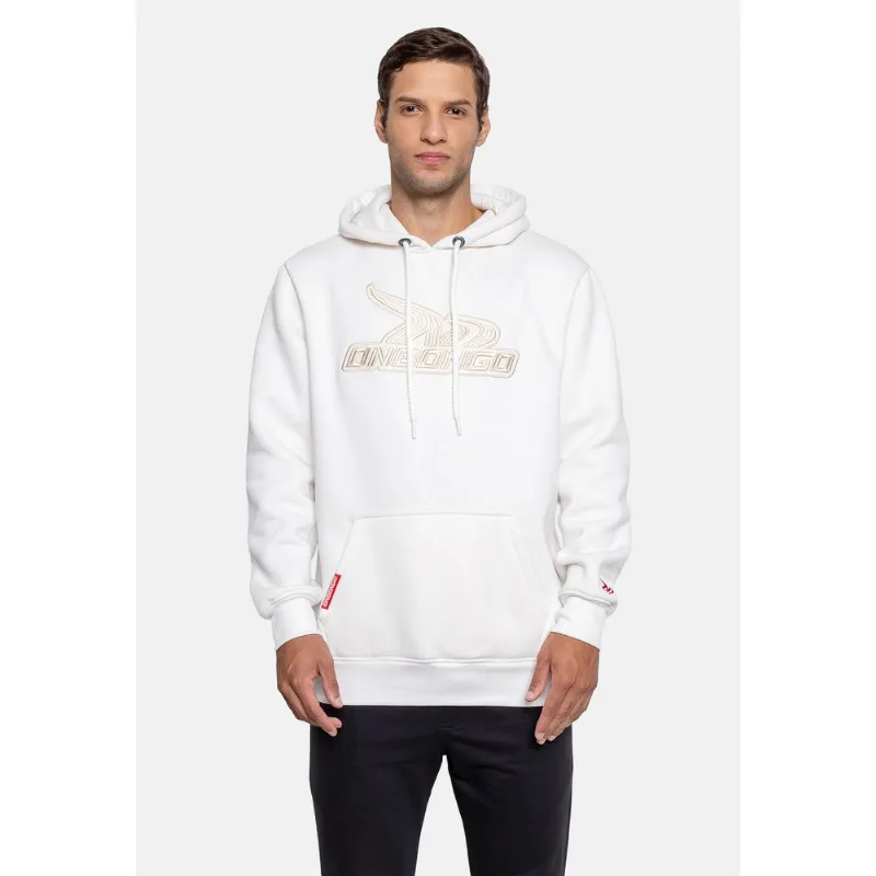 Moletom Onbongo Fechado Canguru Branco - GG