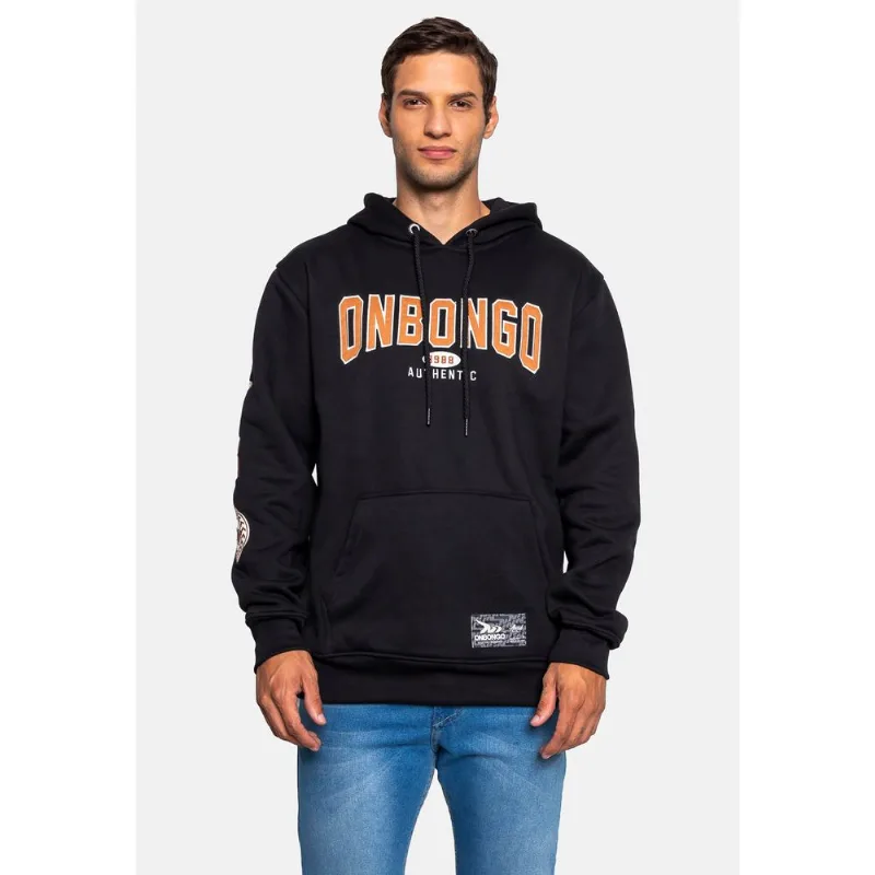 Moletom Onbongo Fechado Canguru Preto - G