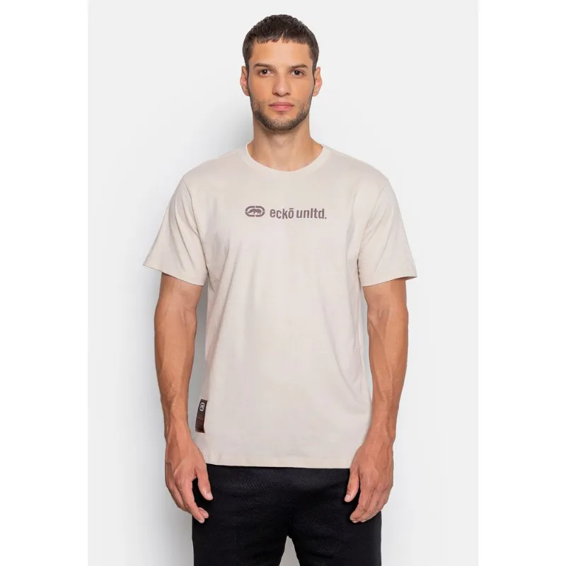 Camiseta Ecko Estampada Famous Areia - M