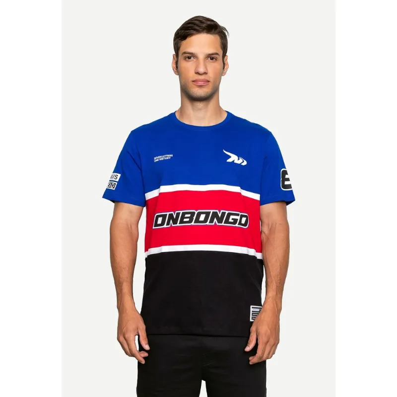 Camiseta Onbongo Especial Recortada Relevo Azul - G