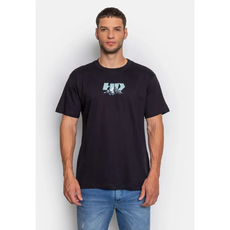 Camiseta HD Estampada Snowtopia Preta - M