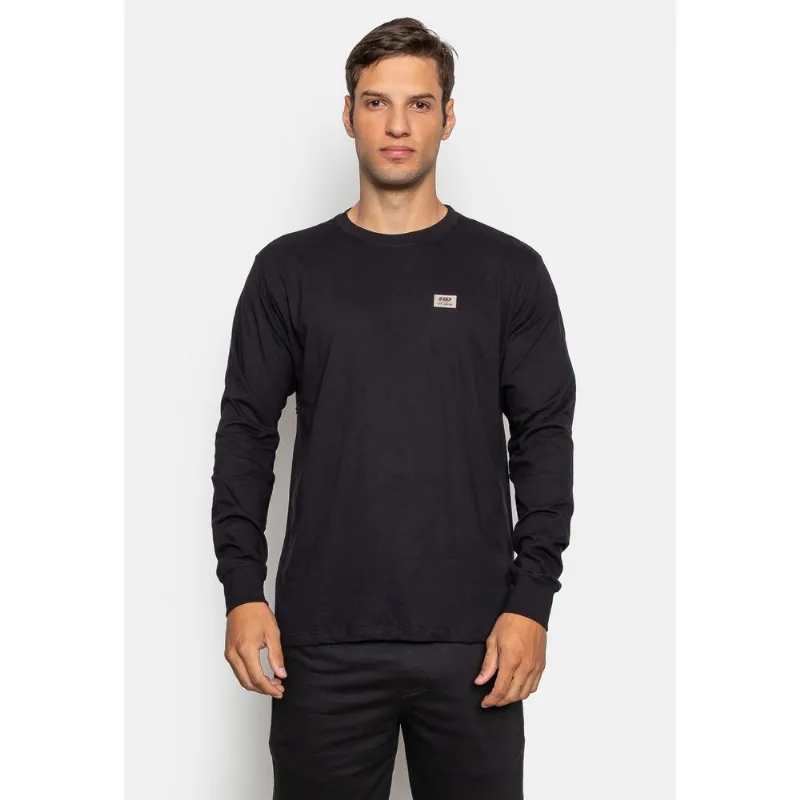 Camiseta HD Manga Longa Basic Preta - M