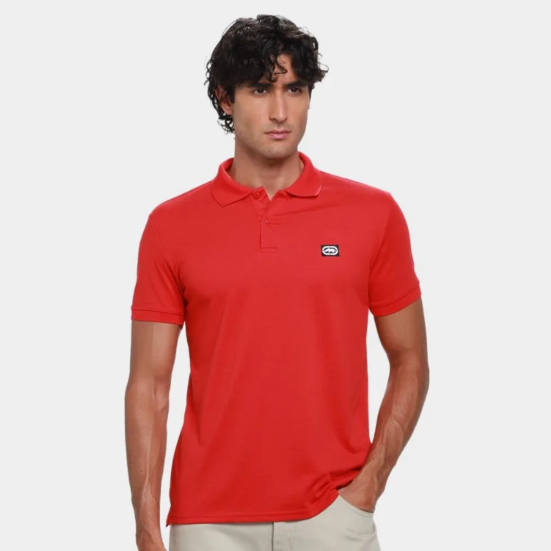 Camisa Polo Ecko Basic Masculina - Masculino - Vermelho