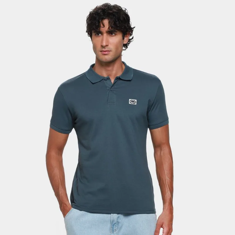 Camisa Polo Ecko Basic Masculina - Masculino - Azul