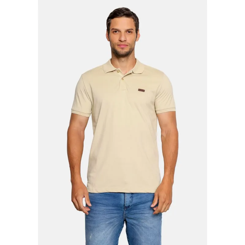 Camisa Polo HD Piquet Waves Bege - M