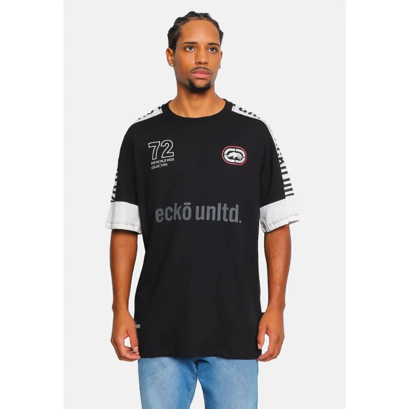 Camiseta Ecko Oversize Especial Recortada Preta - G