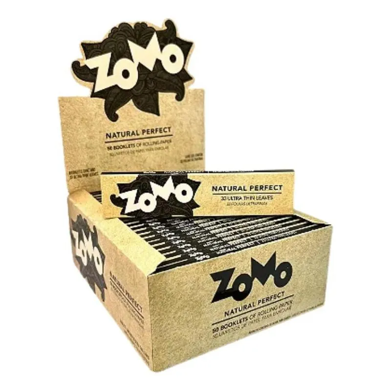 3x Caixa Seda Zomo Marron Brow Grande 50 Livretos Sabor Sem