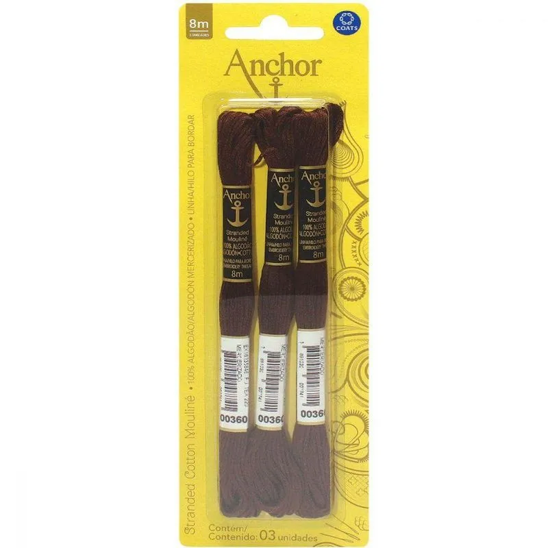 Linha Bordar Anchor Mouline 00360