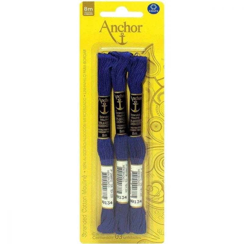 Linha Bordar Anchor Mouline 00134