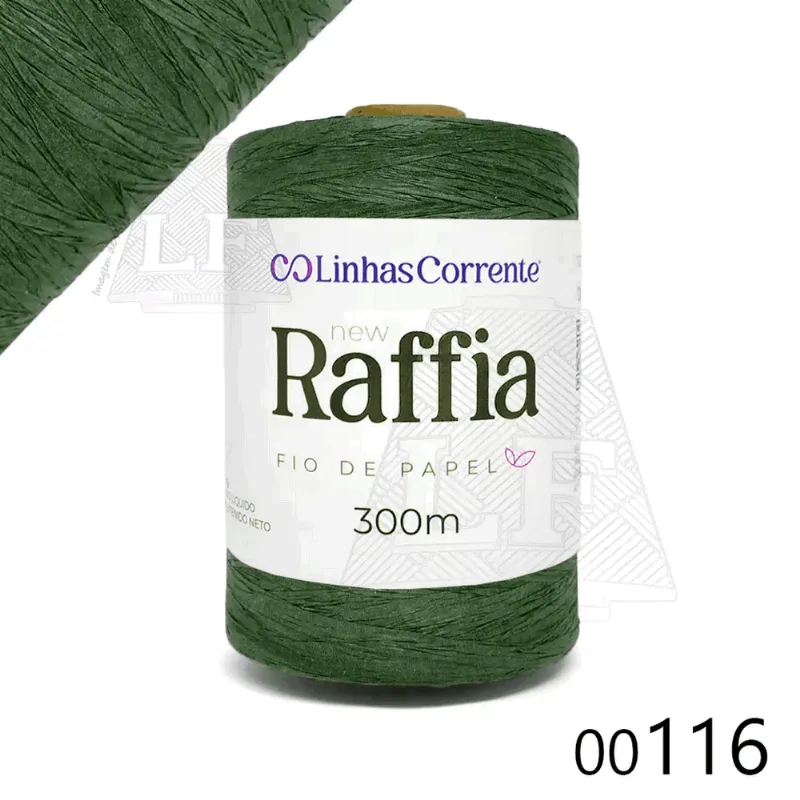 FIO NEW RAFFIA 116S001 00116 VERDE ÚNICA