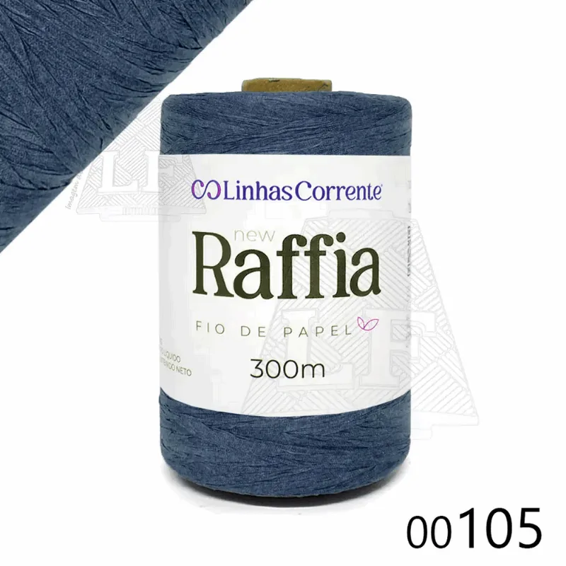 FIO NEW RAFFIA 116S001 00105 AZUL ESCURO ÚNICA