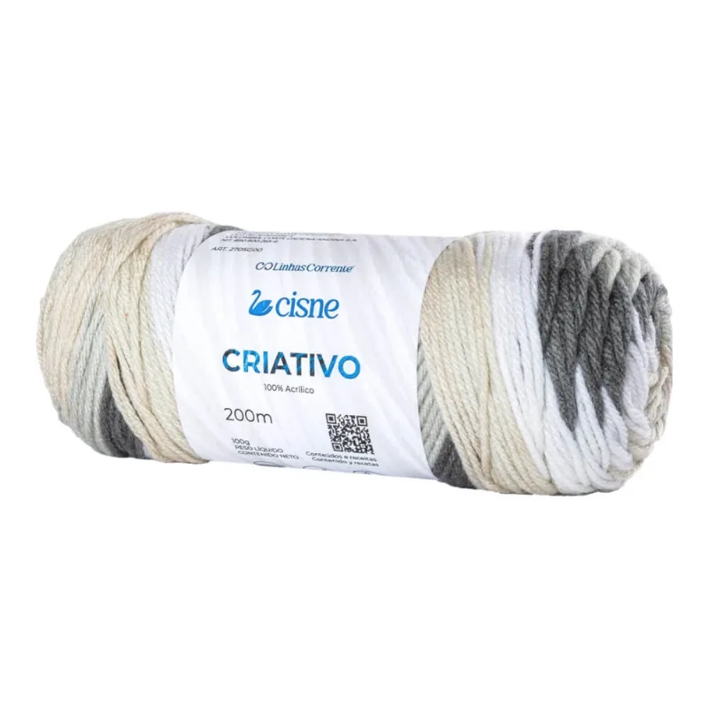 Fio Criativo 100 Gramas com 200 Metros - Cisne - 1406