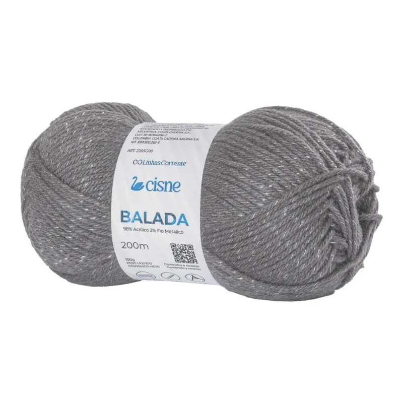 Fio Balada 100 Gramas com 200 Metros - Cisne - 1205