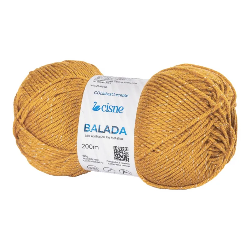 Fio Balada 100 Gramas com 200 Metros - Cisne - 1201