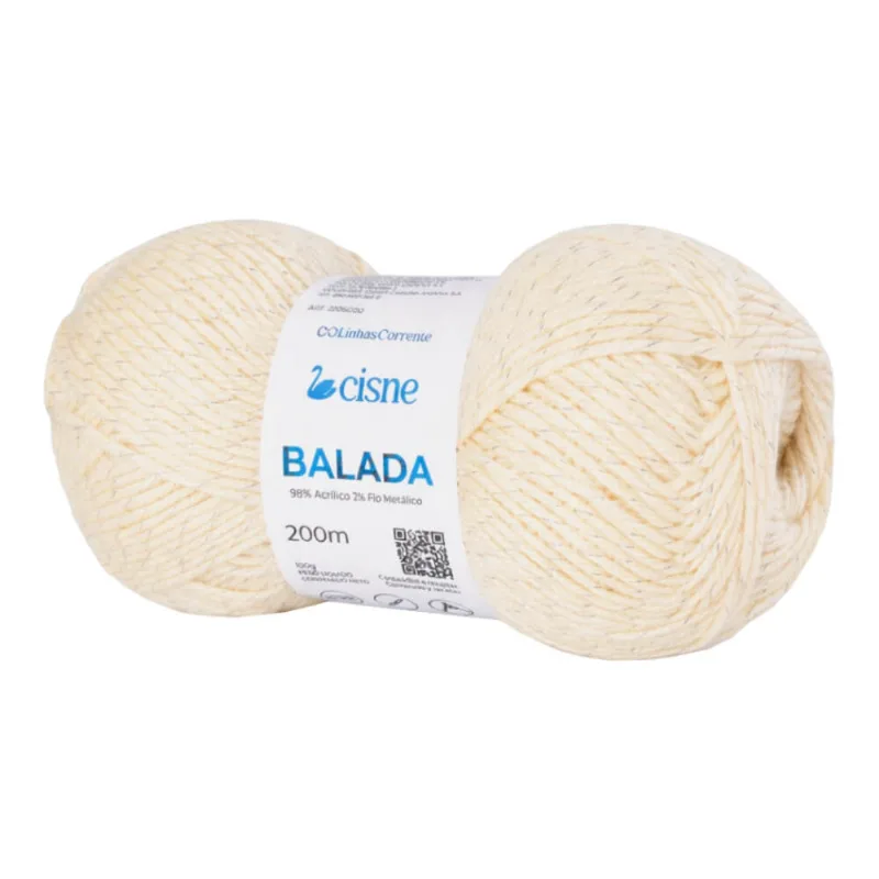 Fio Balada 100 Gramas com 200 Metros - Cisne - 00NT