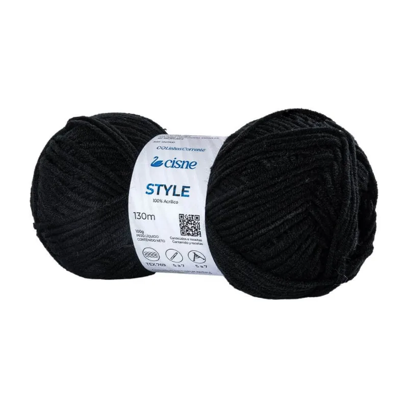 Fio Style 100 Gramas com 130 Metros - Cisne - 00PT