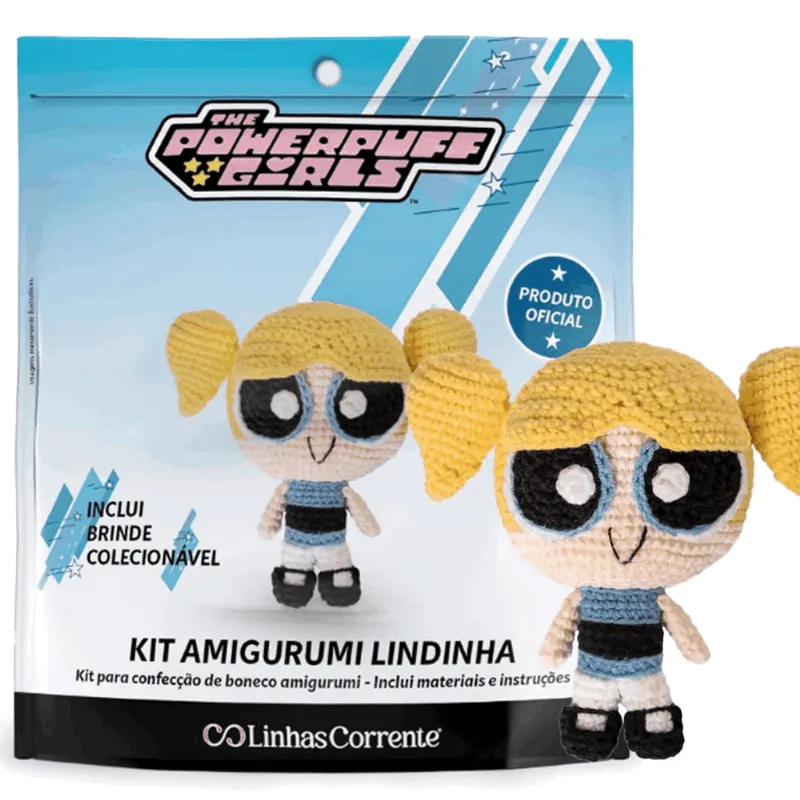 KIT AMIGURUMI MENINAS SUPERPODEROSAS MS0LI LINDINHA ÚNICA