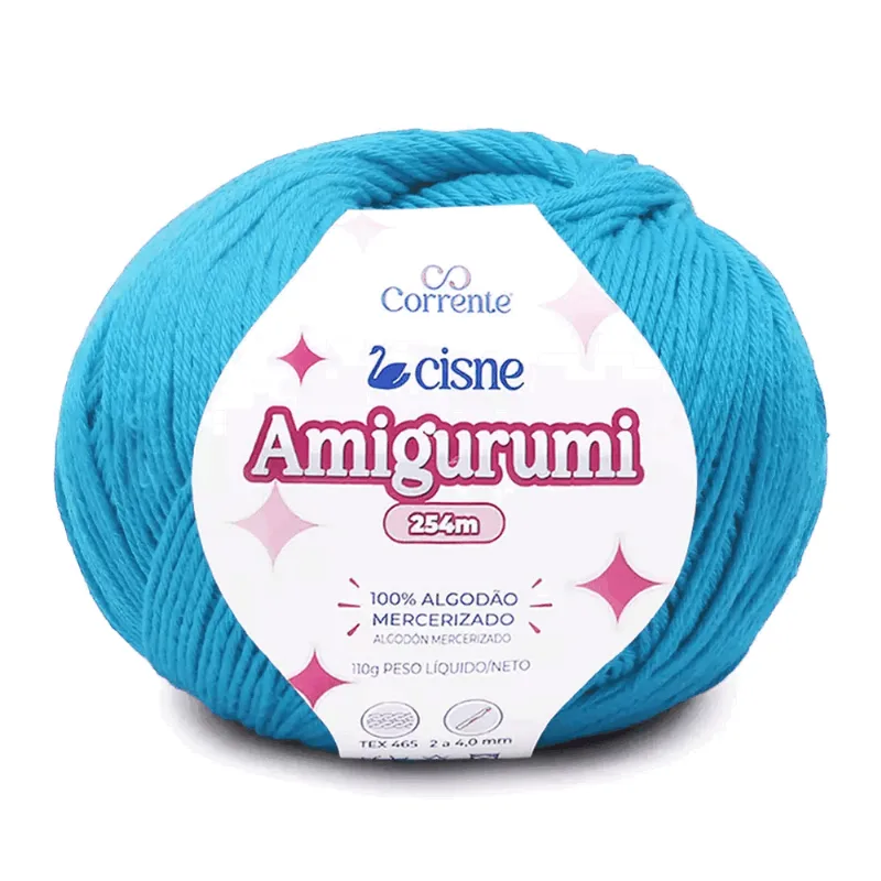 LINHA CISNE AMIGURUMI 8540 03029 TURQUESA TURQUESA 03030