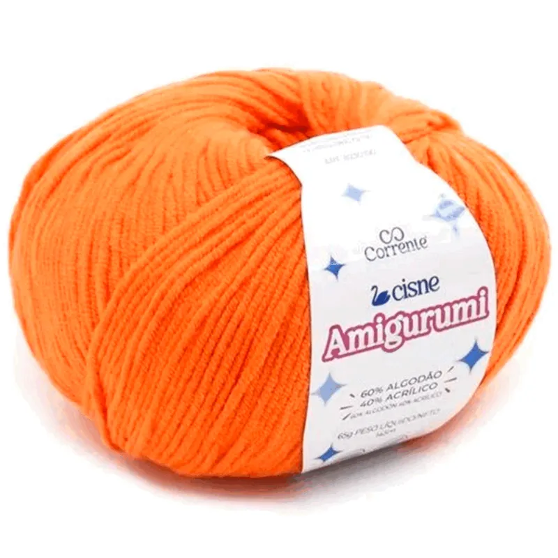 LINHA CISNE AMIGURUMI 8540 03013 LARANJA LARANJA 03013