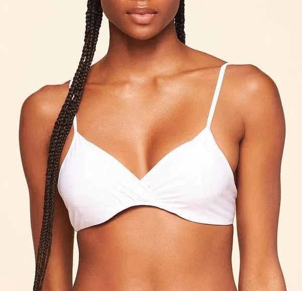 Top de Biquíni Lisos Coordenados Cia Maritima Branco / S