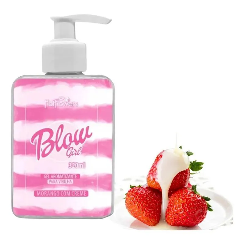 Gel Hidratante Blow Girl Sexo Oral Beijável Hot Flowers