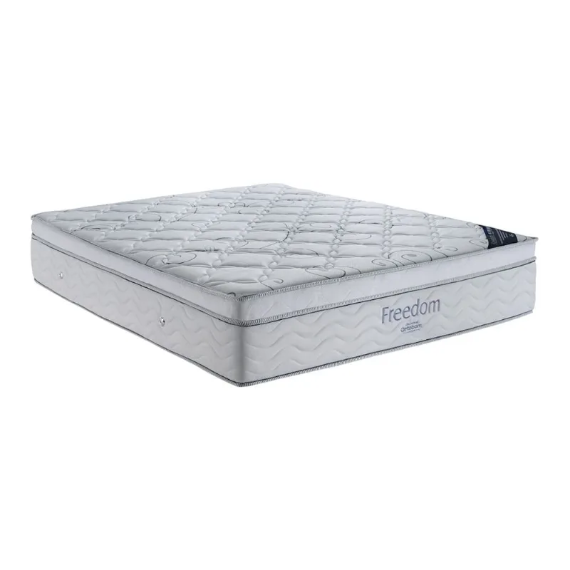 Colchão Freedom Casal (138x188x32) - Mola Superpocket, Pillow Top com Espuma Viscoelástica Ortobom - Multimóveis