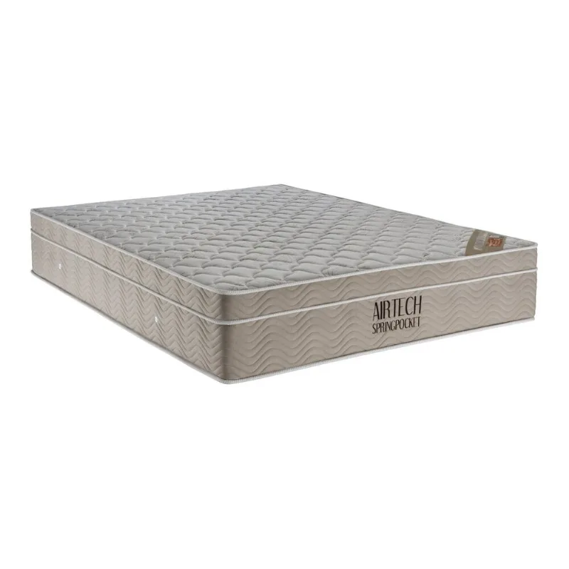 Colchão Airtech Spring Pocket Viúva (128x188x30) - Molas Superpocket, EPS, D26 Pró - Airtech - Multimóveis