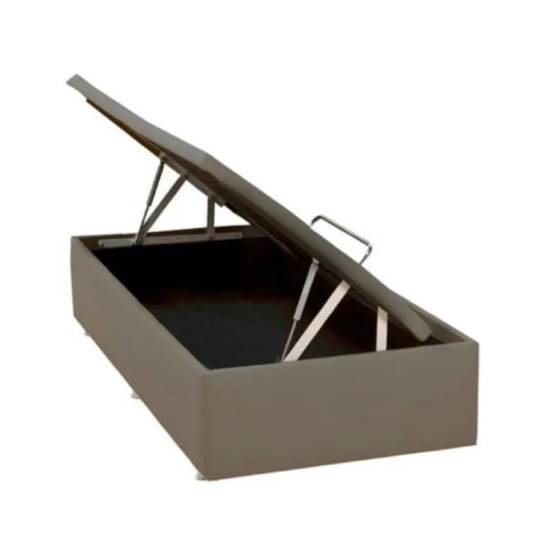 Base Baú Physical Camurça Bege Solteiro (88x188x39) - Ortobom - Multimóveis