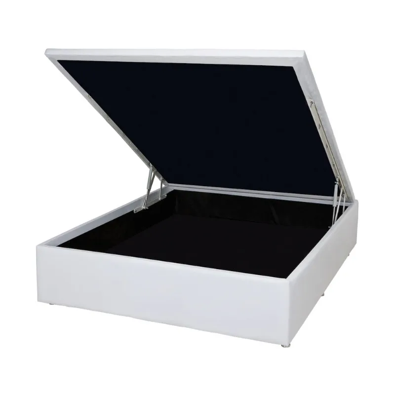 Base Baú Physical Branco Casal (138x188x39) - Ortobom - Multimóveis