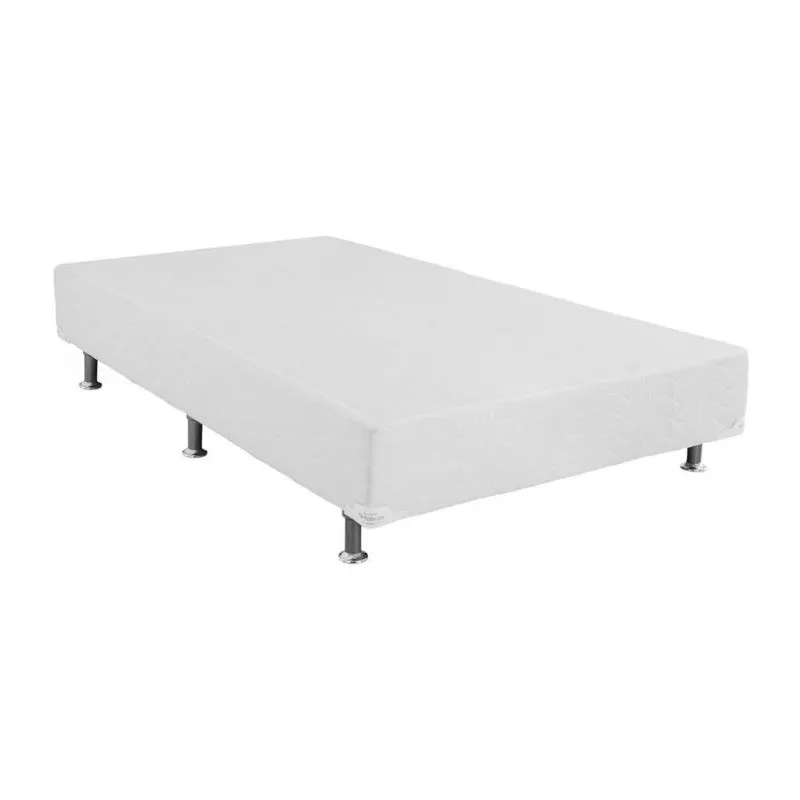 Base Sommier Light Branco Solteiro (88X188X24) - Ortobom
